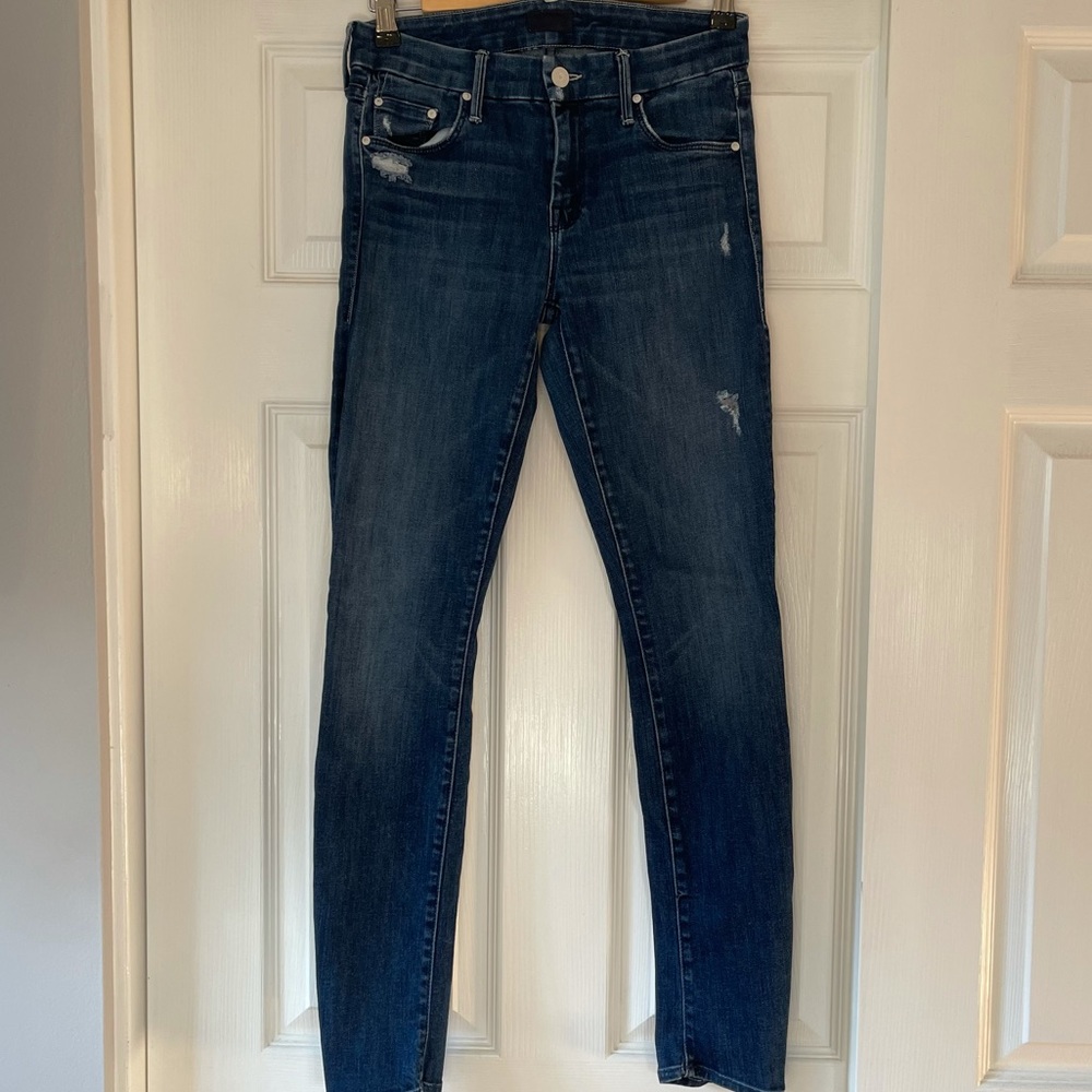 Mother Dark Skinny Jeans